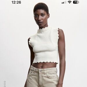 Open back knitted top